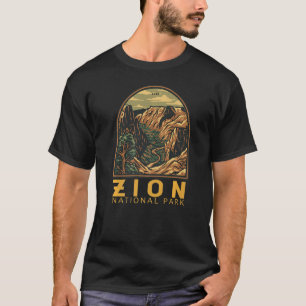 Zion National Park Utah The Narrows Emblem T-shirt