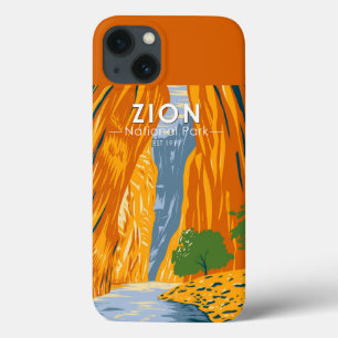 Zion National Park Utah The Narrows Vintage iPhone 13 Hoesje