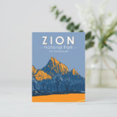 Zion National Park Utah The Watchman Briefkaart (Staand voorkant)