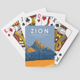 Zion National Park Utah The Watchman Pokerkaarten