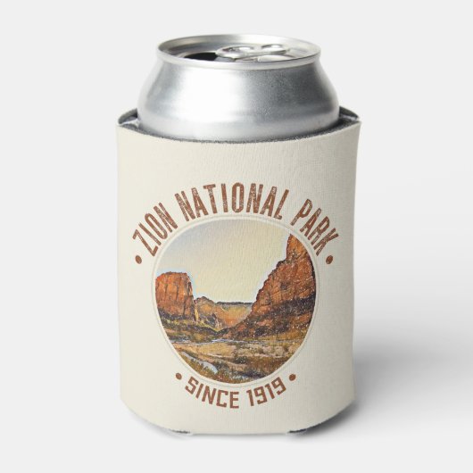 Zion National Park Utah USA Buiten Gehavend Blikjeskoeler (Blikje Voorkant)