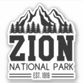 Zion National Park Utah USA Sticker (Voorkant)