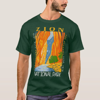 Zion National Park Utah Vintage The Narrows Vintag T-shirt