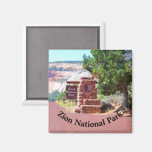 Zion National Park, Verenigde Staten Magneet (Voorkant / Achterkant)