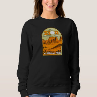 Zion National Park Vintage Kunstwerk Artistiek Aan Trui