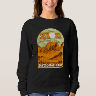 Zion National Park Vintage Kunstwerk Artistiek Aan Trui