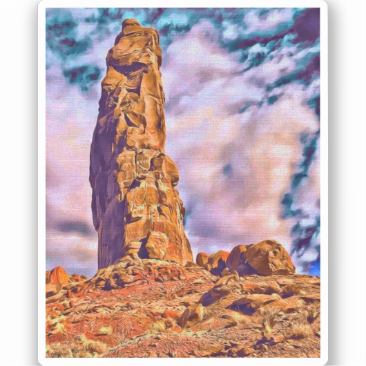 Zion National Park Vinyl Sticker (Voorkant)