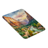 Zion National Park Waterverf Schilderen Magneet (Rechterzijde)