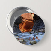 Zion National Park, Zion Narrows Button Pin (Voorkant /achterkant)