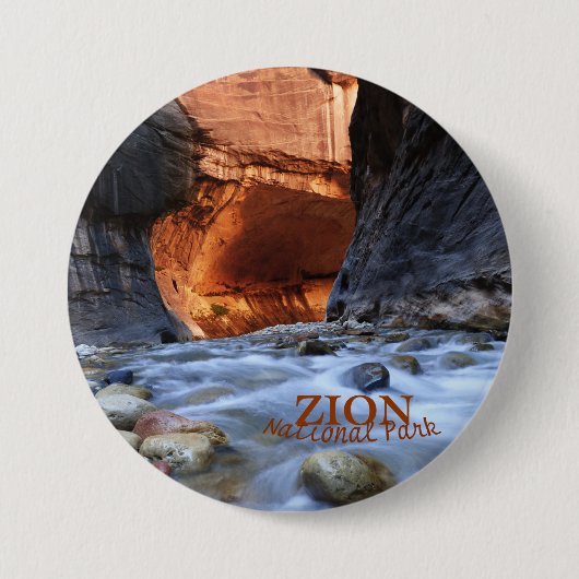 Zion National Park, Zion Narrows Button Pin (Voorkant)