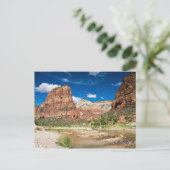 Zion NP - Carte postale d'atterrissage d'Angel (Debout devant)