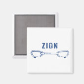 Zion Rock climing Quickdraw Magneet (Voorkant / Achterkant)