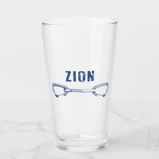 Zion Rotsbeklimmen Quickdraw Glas (Voorkant)
