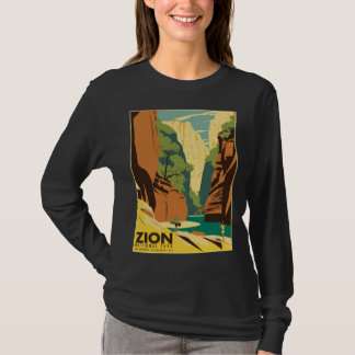 Zion The Narrows Nationaal Park Toeristische Vinta T-shirt