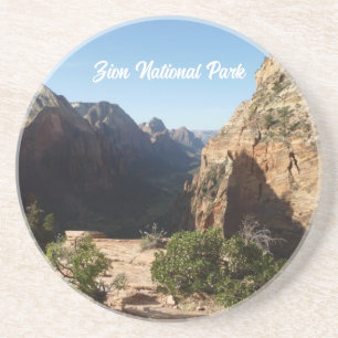 Zion uit Angels Landing Trail Zion National Park Zandsteen Onderzetter