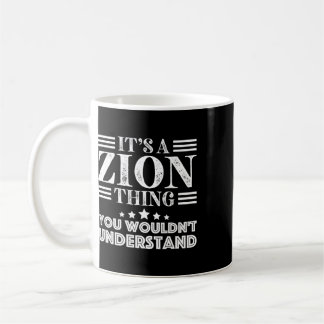 Zion voornaam persoonlijke verjaardag Vaderdag Man Koffiemok