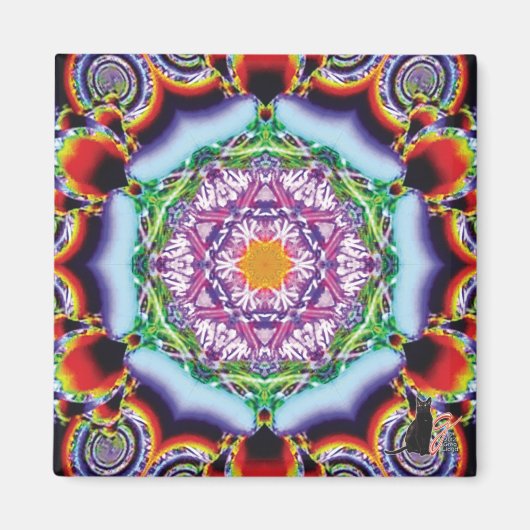 Zioneske Kaleidoscoop Magneet (Voorkant)