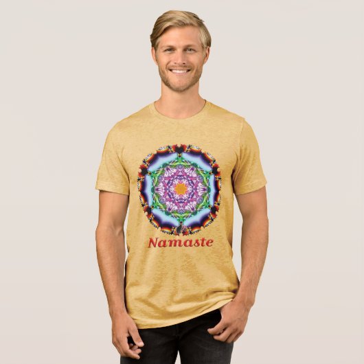 Zionesque Namaste Kaleidoscope T-shirt (Voorkant volledig)