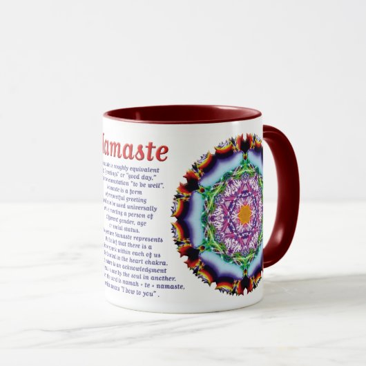 Zionesque Namaste Mug (Devant droit)