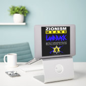 Zionisme betekent LANDBACK! Sticker (Laptop op bureau)