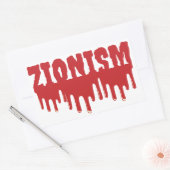 zionisme rechthoekige sticker (Envelop)
