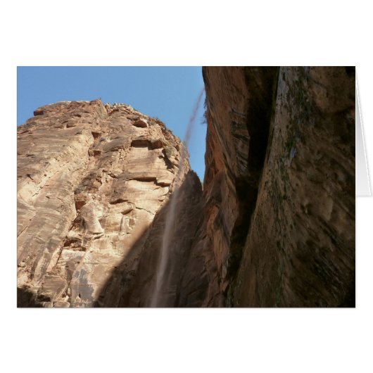 Zion's weeping Rock in Zion National Park (Voorkant Horizontaal)