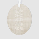ZIP CODES Verhuisgeschiedenis Nieuwe Home Beige Wi Ornament (voorkant)