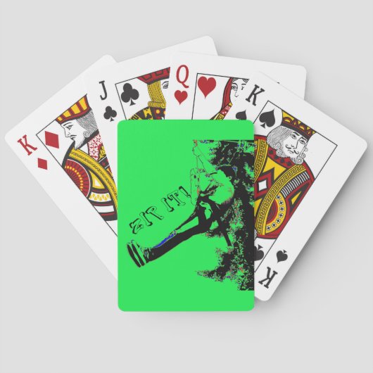 Zip het! - Zipline Rider Pokerkaarten (Achterkant)