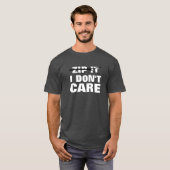 ZIP IT-Mannen Basic Dark T-Shirt (Voorkant volledig)