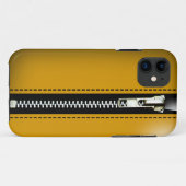 Zip It Up - Trompe L'Oeil geel Case-Mate iPhone Case (Achterkant (horizontaal))