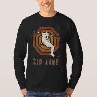 Zip Line Vintage Retro Classic Sport Love T-shirt