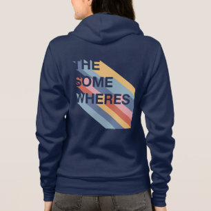 Zip omhoog Hoodie met Logo op Terug