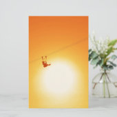 ziplijn briefpapier (Staand voorkant)