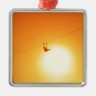 ziplijn metalen ornament