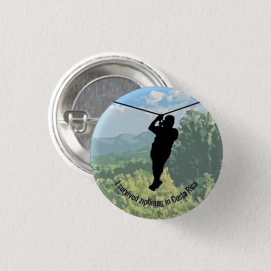 Zipline Adventure Design Button (Voorkant /achterkant)