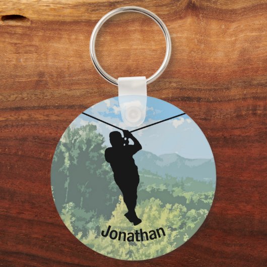 Zipline Adventure Design Sleutelhanger (Achterkant)