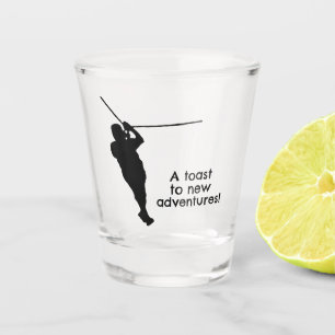 Zipline Adventures Design Shot Glass Glas