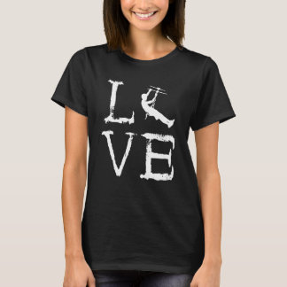 Zipline Liefde Zipliner Aerial Avonturen Parcours T-shirt