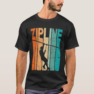 Zipline Vintage Zipline-retro Zipliner T-shirt