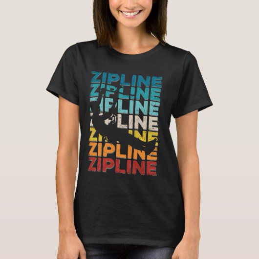 Zipline Ziplining T-shirt (Voorkant)