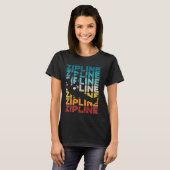 Zipline Ziplining T-shirt (Voorkant volledig)
