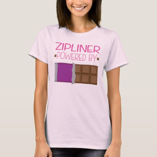 Zipliner Chocolate Gift voor haar T-shirt (Voorkant)