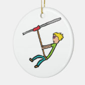 Ziplining Keramisch Ornament (Links)