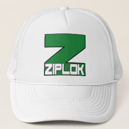 Ziplok - Green Logo - Trucker Hat Trucker Pet