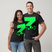 Ziplok - Neon Green Logo - Black T-Shirt (Unisex)