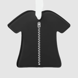 Zipper argent Faux