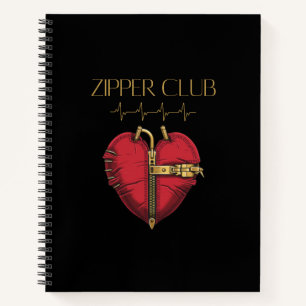 ZIPPER CLUB, harttransplantatie, open hartchirurgi Notitieboek