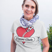 Zipper Club Open Hart Chirurgie Overlevende Grappi T-shirt
