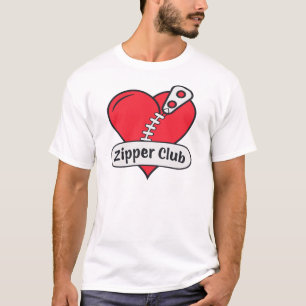 Zipper Club Open Hart Chirurgie Overlevende Grappi T-shirt