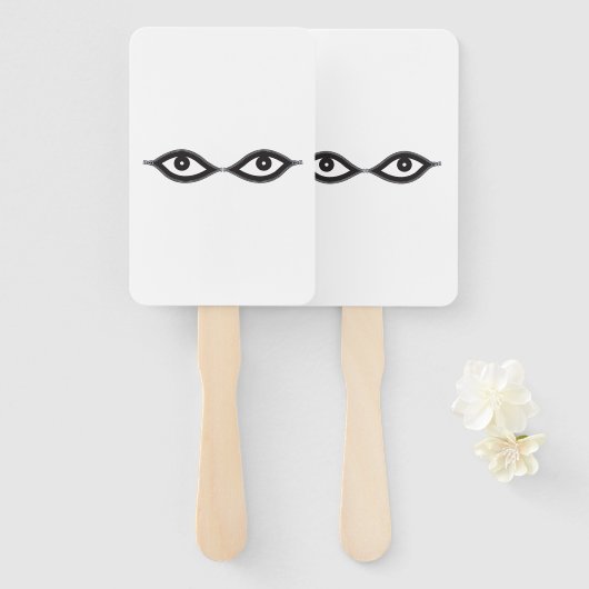 Zipper Eyes Handwaaier (Voorkant en achterkant)